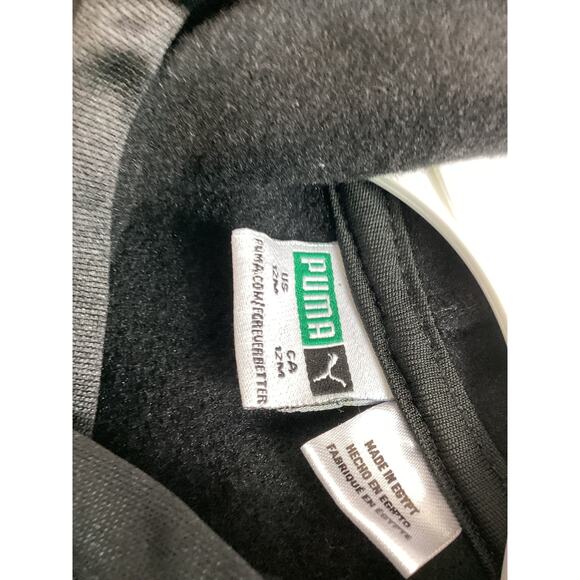 Puma Baby Boy Athletic Sweatshirt Hoodie Fleece Pullover Black Size 12 Months - Picture 5 of 5